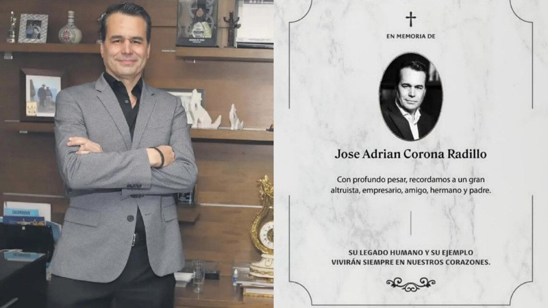 Localizan sin vida a empresario tequilero Adrián Corona en Jalisco; estaba desaparecido desde diciembre 