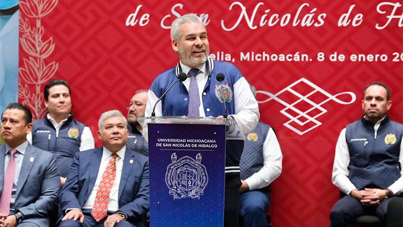 Destaca Bedolla consolidación y estabilidad financiera de la Universidad Michoacana 