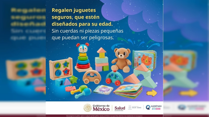 Emite recomendaciones SESA para prevenir riesgos al adquirir juguetes 