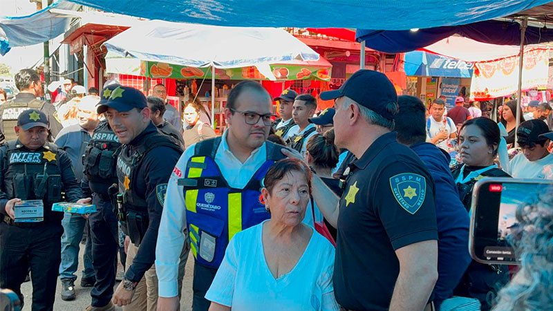 Resguarda la SSPMQ los recorridos de los Reyes Magos en tianguis, plazas y mercados de la capital queretana  