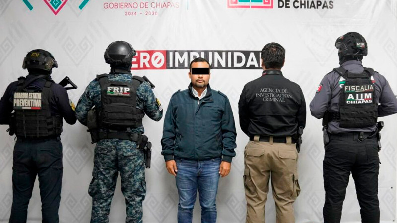 Capturan a alcalde de Cintapala, Chiapas; lo acusan de corrupción y nexos con grupos criminales 