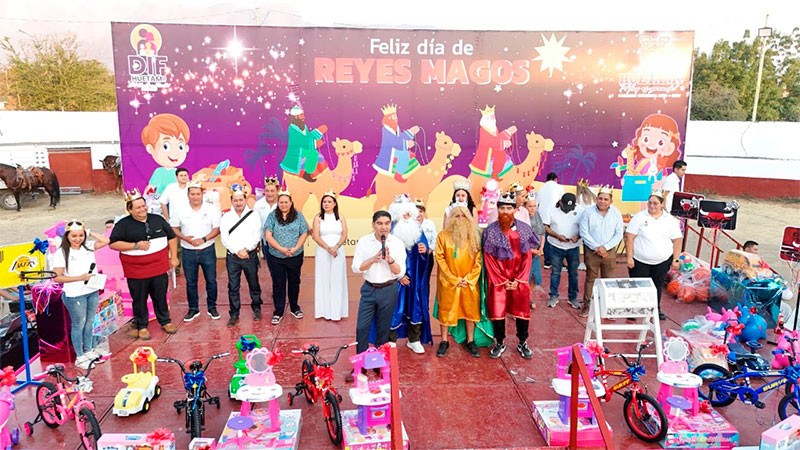 Celebra Huetamo el Día de Reyes por todo lo alto 