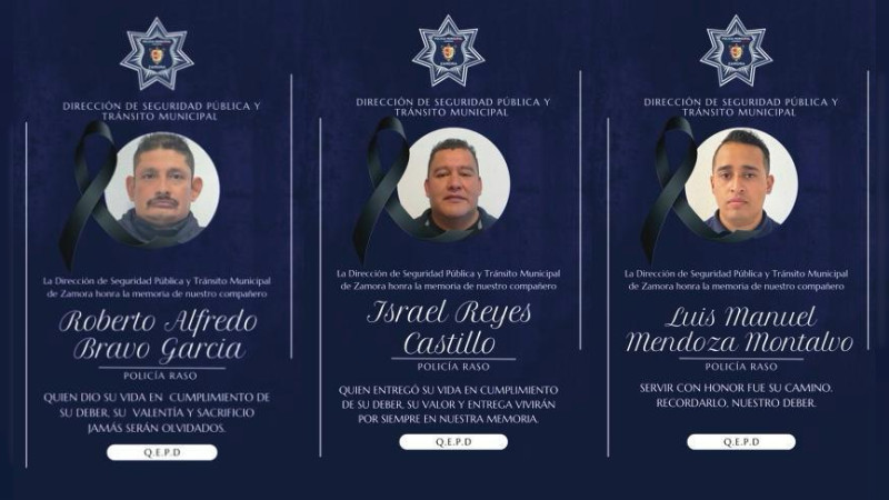 Suman tres policías muertos por emboscada en Zamora, Michoacán; un auto asegurado, sin rastro de los atacantes 