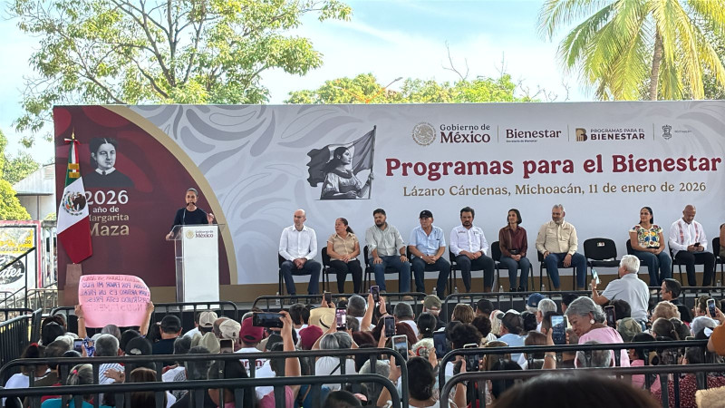 Estoy convencida de que estrategia de seguridad dará resultados, afirma Sheinbaum desde Michoacán 