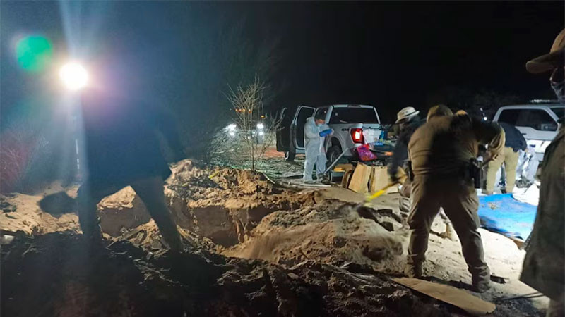 Localizan restos de nueve personas en fosas clandestinas en Mexicali, Baja California  