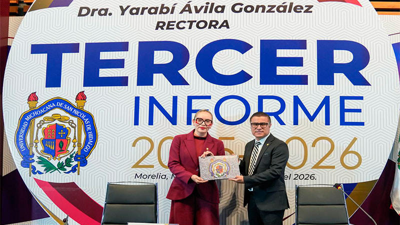 La Universidad Michoacana está firme, con rumbo y futuro sustentable: Yarabí Ávila 