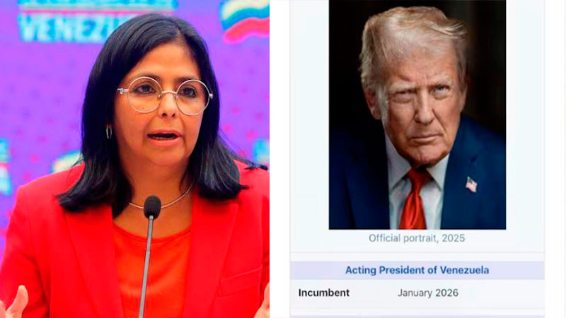 Reacciona Delcy Rodríguez a publicación de Donald Trump: "Aquí hay un gobierno que manda en Venezuela" 