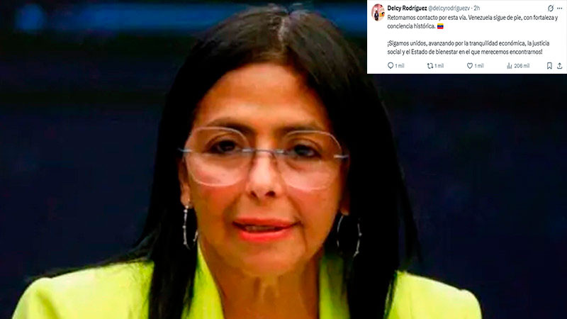 Regresan Delcy Rodríguez y otros funcionarios venezolanos a la red social X 
