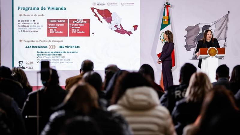 Construirá FOVISSSTE 20 mil viviendas durante 2026 