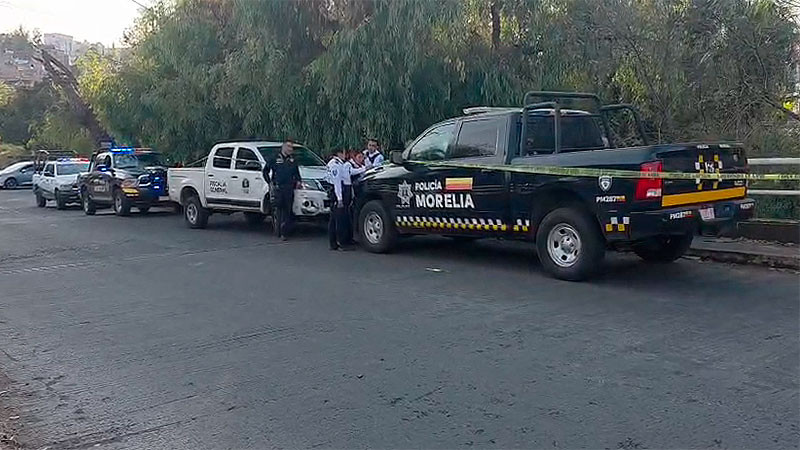Hallan cadáver en un colector pluvial de la colonia Rector Díaz Rubio en Morelia, Michoacán  