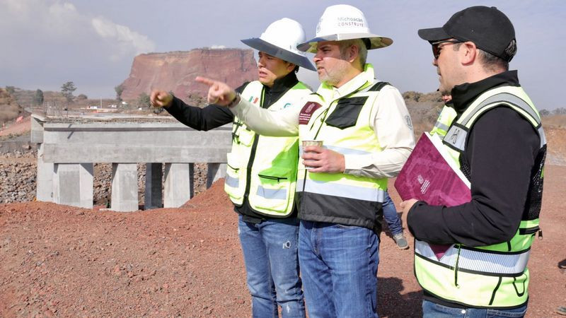 Bedolla acelera transformación vial de Morelia; supervisa primer segmento del segundo anillo periférico 