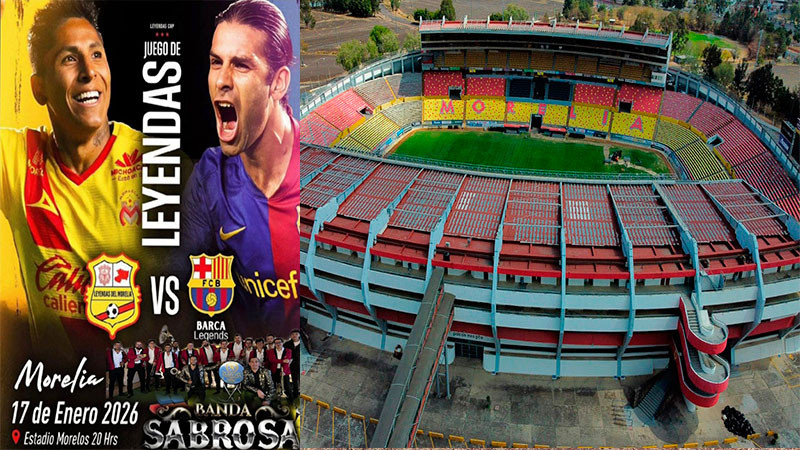 No habrá Partido de Leyendas este sábado en el Estadio Morelos  