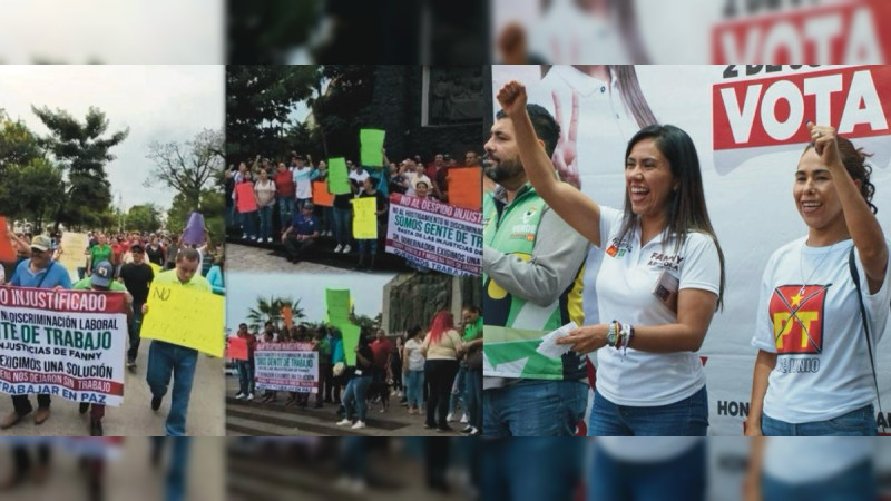“Fanny Arreola y Morena nos dejaron sin trabajo”: Toman cientos las calles de Apatzingán, Michoacán, tras despido masivo de trabajadores; exigen la intervención del Gobernador 