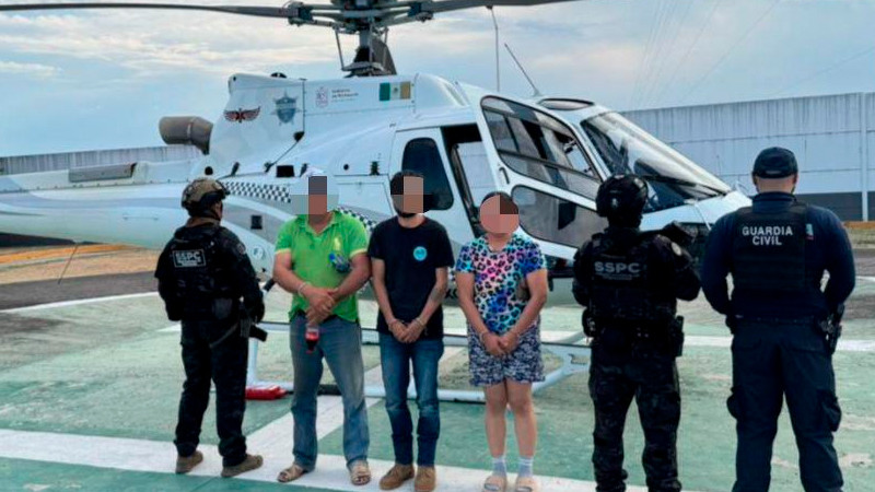 Confirma la SSP Michoacán siete detenidos tras operaciones interinstitucionales en Huetamo 