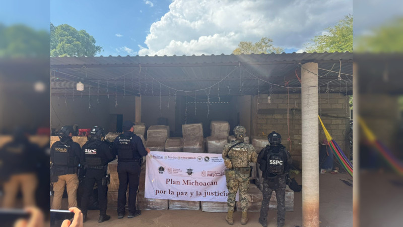 Federación y estado revientan estructura criminal en Huetamo, Michoacán: aseguran armamento, aves exóticas y una tonelada y media de estupefaciente; hay 8 detenidos  