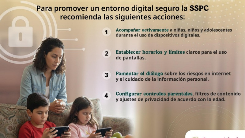 SSPC emite recomendaciones para el uso responsable de dispositivos móviles en menores 