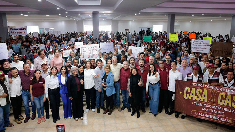 Bedolla encabeza encuentro con militancia de Morena en región Oriente 