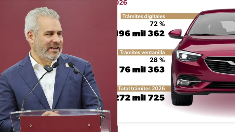 Gobierno Digital facilita pago del refrendo vehicular; 72% de trámites son electrónicos: Bedolla 