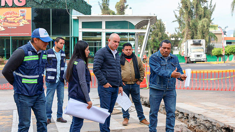 Adolfo Torres supervisa obra de red sanitaria en la zona Sureste de Morelia en beneficio de más de 150 familias 