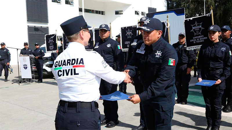 Rinden protesta mandos en la Guardia Civil ante la SSP de Michoacán 