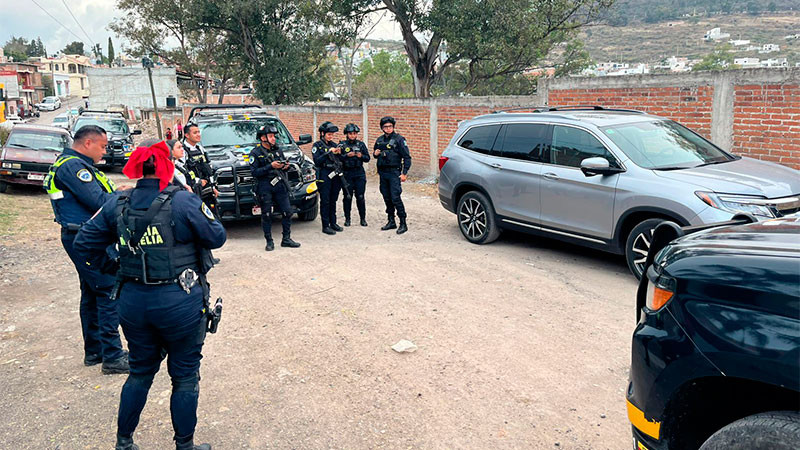 Recupera Policía Morelia camioneta robada en Jesús del Monte 