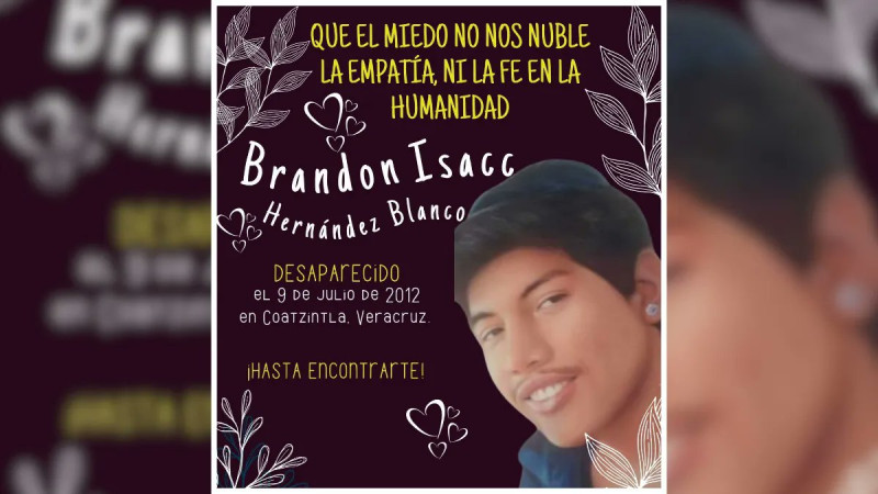 Regresa a casa Brandon Isacc, desaparecido a los 15 años; sus restos estuvieron más de una década en una fosa común en Veracruz 