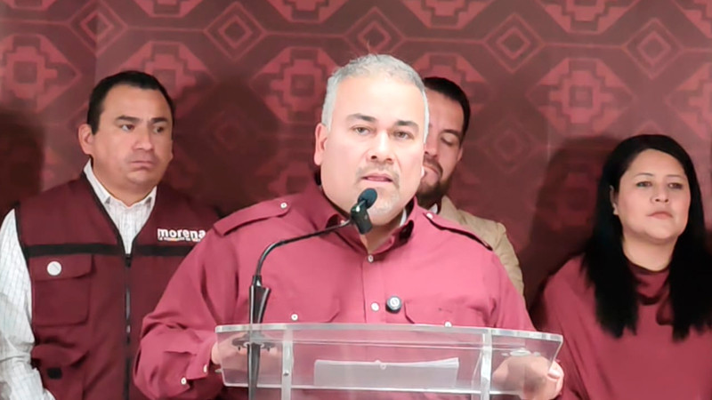 Líder de Morena Michoacán a Alfonso Martínez: "Se desmantela su discurso de independencia al pactar alianzas con PRI y PAN" 
