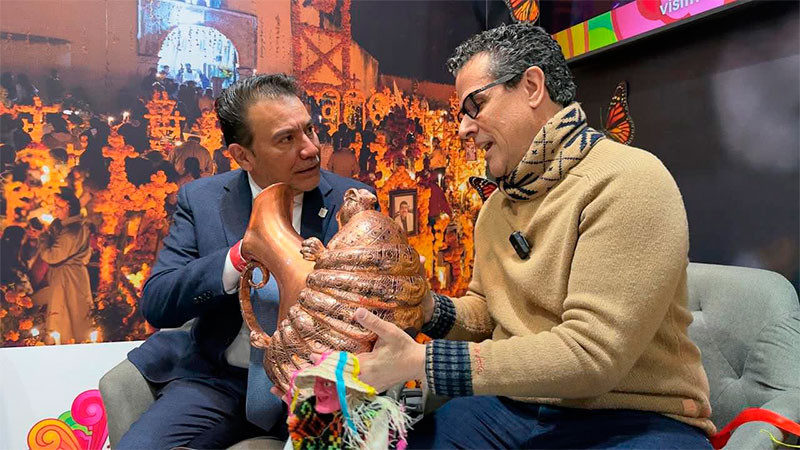 Marco Antonio Regil y Ágatha Ruiz de la Prada reconocen en Fitur la grandeza de Michoacán: Sectur 
