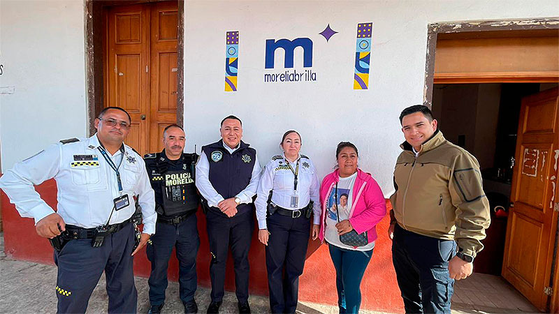 Refuerza la Policía Morelia cercanía con las tenencias del poniente de la ciudad 