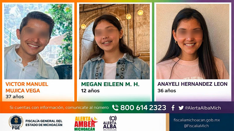 Confirma la FGE que las tres personas reportadas como desaparecidas en Morelia, fueron localizadas sin vida 