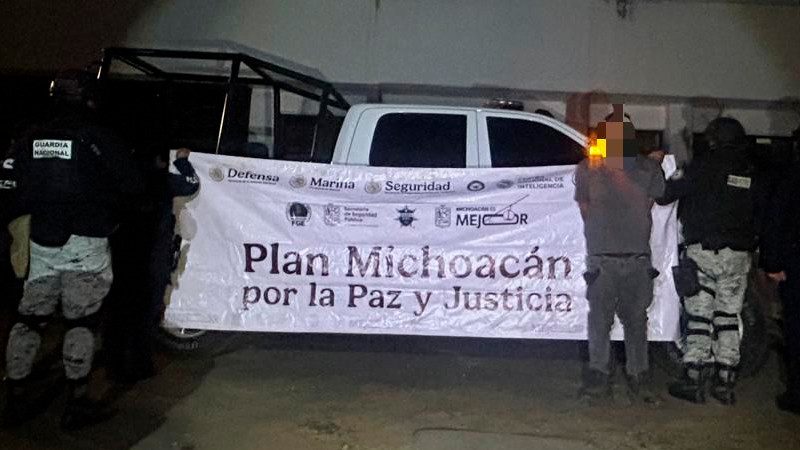 En Uruapan, Michoacán detiene la Guardia a un sujeto en posesión de estupefacientes sintéticos 