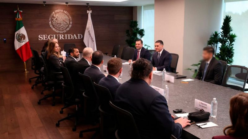 SSPC y FGR sostienen reunión de alto nivel con el director del FBI para fortalecer coordinación bilateral 