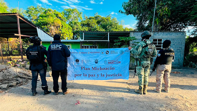 En Apatzingán, Michoacán: SSP y FGE aseguran 19 inmuebles de “El Botox” 