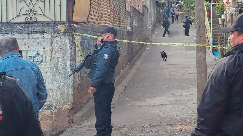 Ataque armado deja un individuo sin vida en la colonia Benito Juárez de Uruapan, Michoacán 