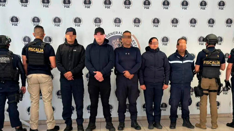 Por presunta extorsión, detienen a cinco elementos de la GC de Morelia 