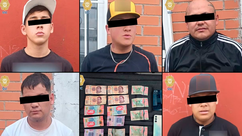 Caen 6 presuntos extorsionadores en Iztapalapa; habrían agredido a una persona 