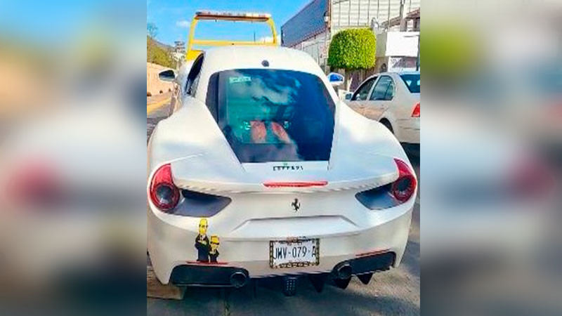 ¡Increíble! Recuperan en Morelia, Michoacán auto Ferrari robado en EU 