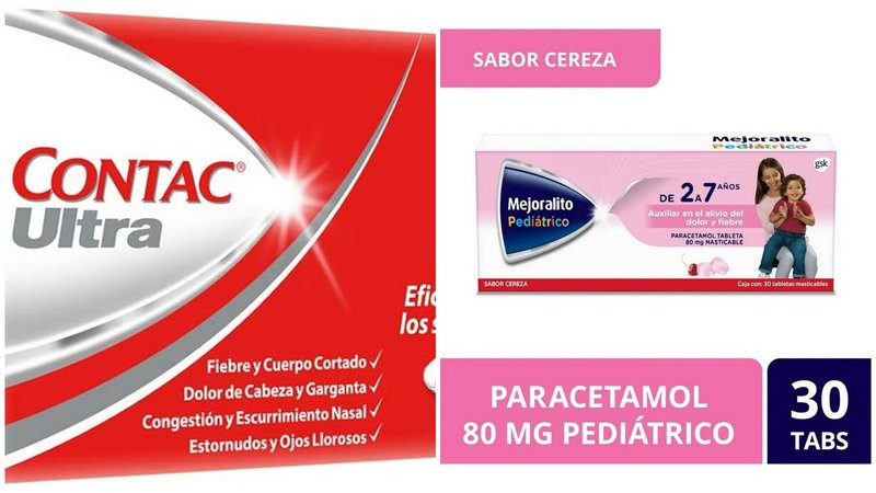 Emite COFEPRIS Alerta Sanitaria de Medicamentos por falsificación de Mejoralito Pediátrico y CONTAC ULTRA 