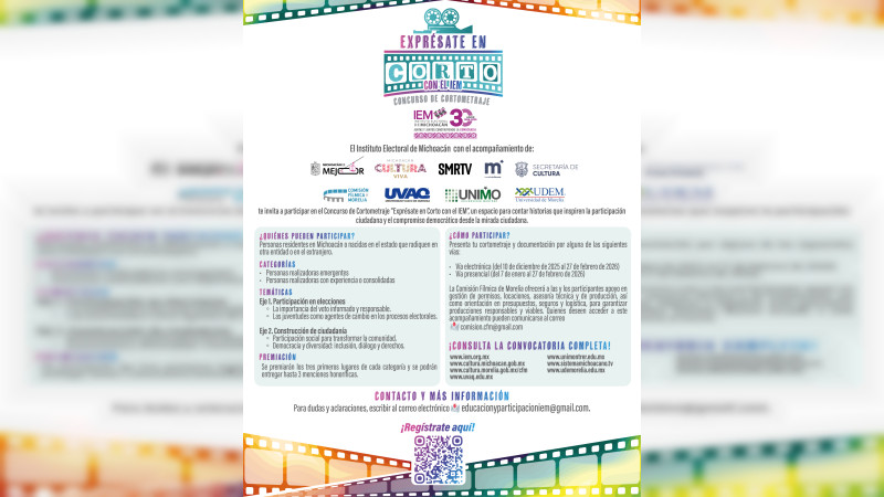 Exprésate en Corto con el IEM: aún estás a tiempo de participar 