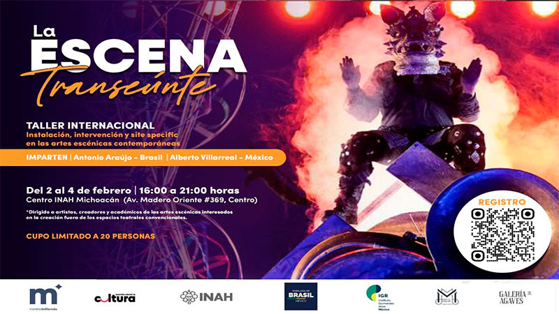 Invita SeCultura Morelia a taller internacional de artes escénicas ‘La Escena Transeúnte’ 