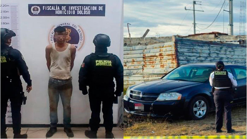 Policía Morelia aprehende a presunto homicida en la colonia Lomas de Santiaguito 