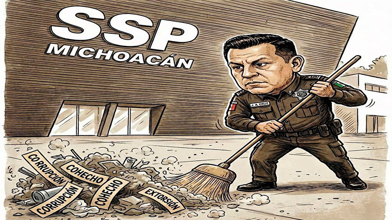 Tras eliminar multas, Michoacán inicia limpia en su policía; nueve elementos a disposición de la Fiscalía 