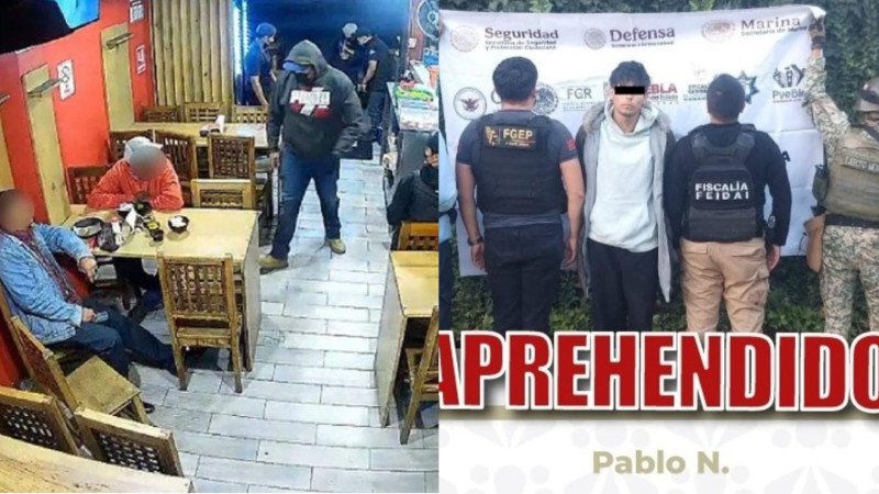 Detienen en Puebla a “El Ratón”, presunto responsable de asalto y homicidio en taquería de Puebla; es integrante de grupo criminal michoacano 