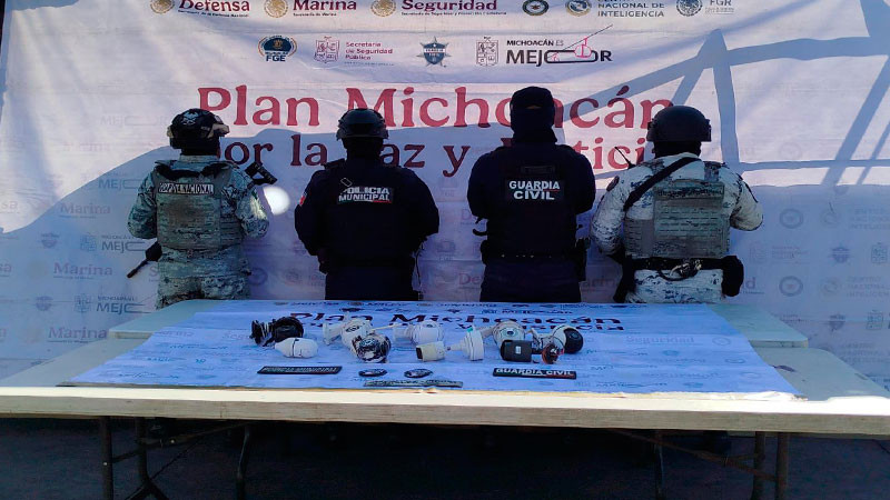 Desmantelan red de “halconeo” con cámaras clandestinas en Jacona, Michoacán  