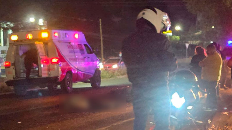 Fallece mujer tras ser atropellada por un motociclista en Tarímbaro, Michoacán; hay una herida 