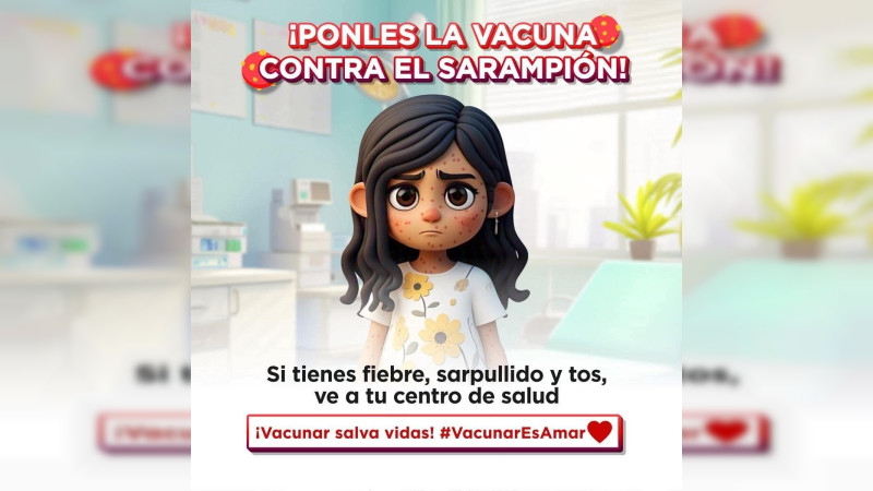 Refuerza SESA de Querétaro acciones permanentes contra el sarampión 