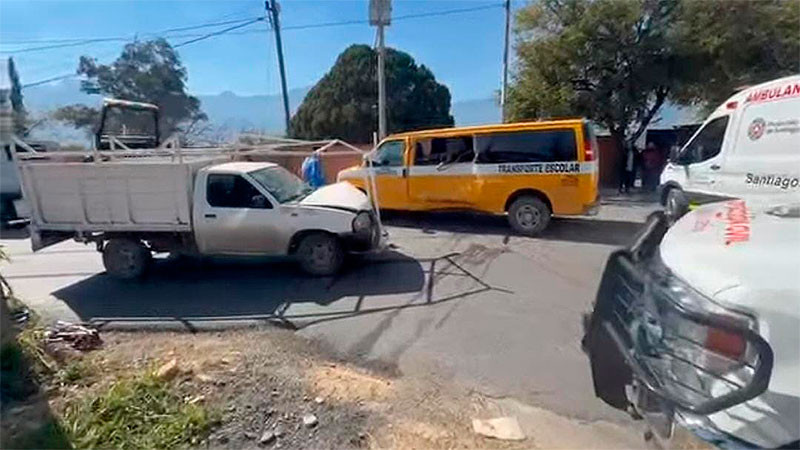 Estudiante de secundaria pierde dos extremidades de una mano durante accidente vial en la colonia Las Huertas de Santiago, Nuevo León 