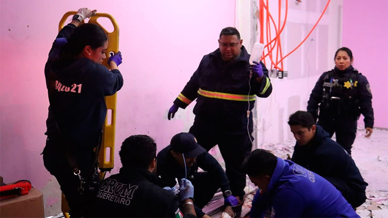 Hieren a un hombre con arma blanca en el Centro Histórico del municipio de Querétaro  