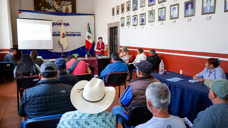 Ayuntamiento de Quiroga suma esfuerzos con el Gobierno del Estado para impulsar el campo: Alma Mireya González 