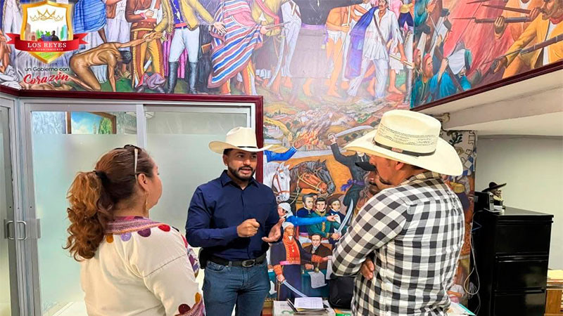 Gobierno de Los Reyes fortalece diálogo y proyectos de desarrollo en San Rafael, Humberto Jiménez expone proyectos 